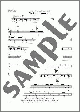 Triple Trouble-Snare Drum/Bass Drum(Daniel Sault) 楽譜 その他 ダウンロード