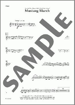 Mustang March-Oboe(Daniel Sault) 楽譜 その他 ダウンロード