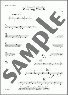 Mustang March-Bass Clarinet(Daniel Sault) 楽譜 その他 ダウンロード