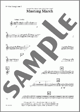 Mustang March-Alto Saxophone 2(Daniel Sault) 楽譜 その他 ダウンロード