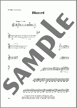 Blizzard-Alto Saxophone(Terry White) 楽譜 その他 ダウンロード