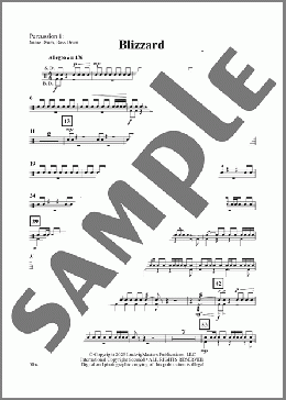 Blizzard-Percussion 1(Terry White) 楽譜 その他 ダウンロード