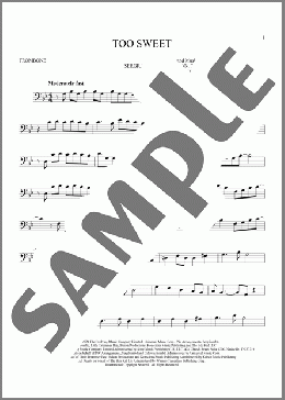 Too Sweet(Hozier) 楽譜 トロンボーン（ソロ） ダウンロード