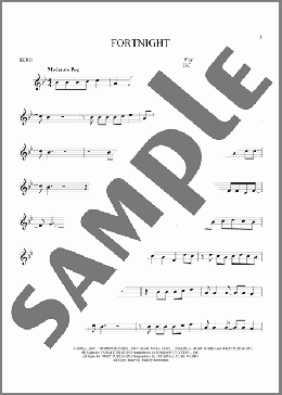 Fortnight (feat. Post Malone)(Taylor Swift) 楽譜 ホルンソロ ダウンロード