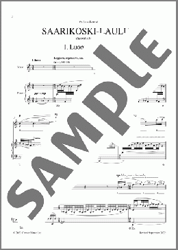 Saarikoski-laulut (Orchestra version)-Vocal Score(Kaija Saariaho) 楽譜 オーケストラ（パート） ダウンロード