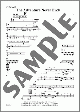 The Adventure Never Ends-Clarinet 3(Brady Sark) 楽譜 その他 ダウンロード