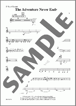 The Adventure Never Ends-Bass Clarinet(Brady Sark) 楽譜 その他 ダウンロード