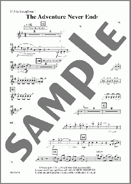 The Adventure Never Ends-Alto Saxophone 1(Brady Sark) 楽譜 その他 ダウンロード