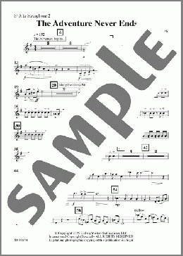 The Adventure Never Ends-Alto Saxophone 2(Brady Sark) 楽譜 その他 ダウンロード