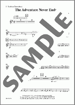 The Adventure Never Ends-Baritone Saxophone(Brady Sark) 楽譜 その他 ダウンロード