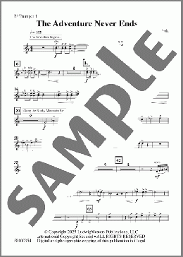 The Adventure Never Ends-Trumpet 1(Brady Sark) 楽譜 その他 ダウンロード