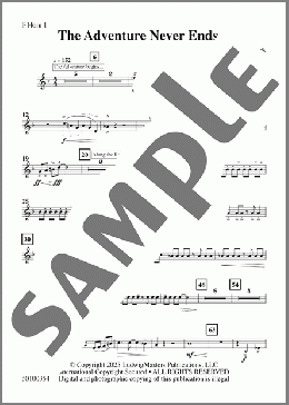 The Adventure Never Ends-Horn 1(Brady Sark) 楽譜 その他 ダウンロード
