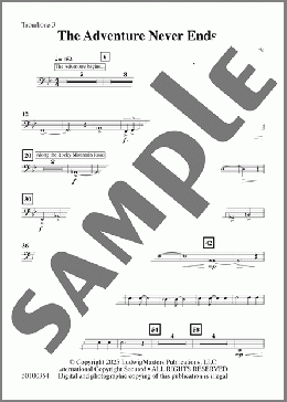 The Adventure Never Ends-Trombone 3(Brady Sark) 楽譜 その他 ダウンロード