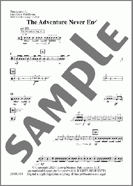 The Adventure Never Ends-Percussion 1(Brady Sark) 楽譜 その他 ダウンロード