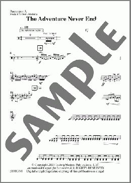 The Adventure Never Ends-Percussion 3(Brady Sark) 楽譜 その他 ダウンロード