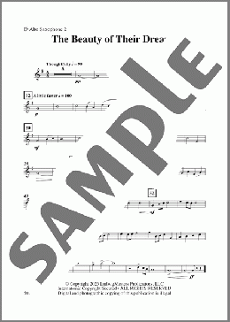 The Beauty of Their Dreams-Alto Saxophone 2(Terry White) 楽譜 その他 ダウンロード