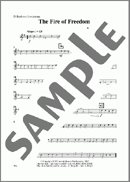 The Fire of Freedom-Baritone Saxophone(Aric Branchfield) 楽譜 その他 ダウンロード