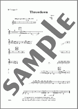 Throwdown-Trumpet 2(Quincy Hilliard) 楽譜 その他 ダウンロード
