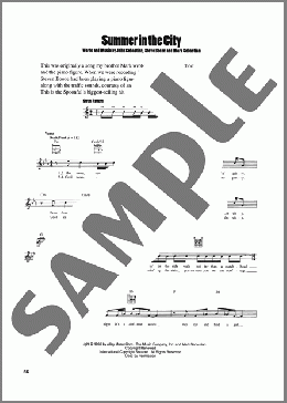 Summer In The City(John Sebastian) 楽譜 メロディ ダウンロード