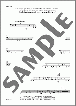 Celebration and Ceremonial March-Bassoon(Clarence E. Barber) 楽譜 その他 ダウンロード