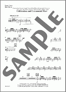 Celebration and Ceremonial March-Percussion 3(Clarence E. Barber) 楽譜 その他 ダウンロード