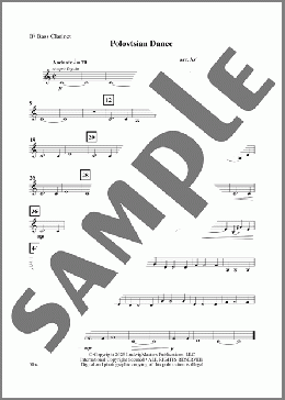 Polovtsian Dance (arr. Aric Branchfield)-Bass Clarinet(Alexander Borodin) 楽譜 その他 ダウンロード