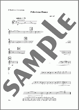 Polovtsian Dance (arr. Aric Branchfield)-Baritone Saxophone(Alexander Borodin) 楽譜 その他 ダウンロード