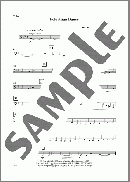 Polovtsian Dance (arr. Aric Branchfield)-Tuba(Alexander Borodin) 楽譜 その他 ダウンロード