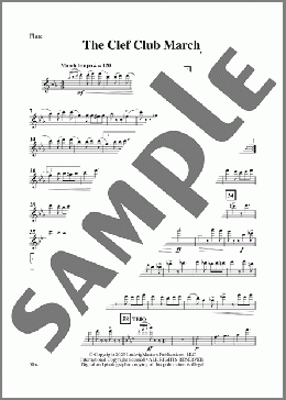 The Clef Club March (arr. Luci Disano)-Flute(James Reese Europe) 楽譜 その他 ダウンロード