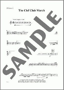The Clef Club March (arr. Luci Disano)-Cornet 2(James Reese Europe) 楽譜 その他 ダウンロード