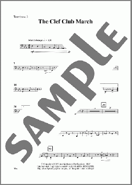 The Clef Club March (arr. Luci Disano)-Trombone 3(James Reese Europe) 楽譜 その他 ダウンロード