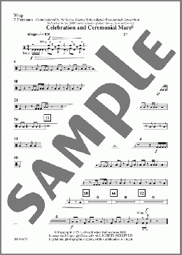 Celebration and Ceremonial March-Percussion 4(Clarence E. Barber) 楽譜 その他 ダウンロード