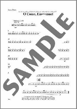 O Come, Emmanuel-Snare Drum(Angelo Kortyka) 楽譜 その他 ダウンロード