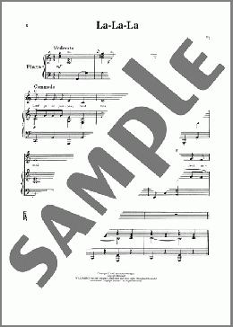 La-La-La (from No Strings)(Richard Rodgers) 楽譜 ピアノ & ボーカル ダウンロード