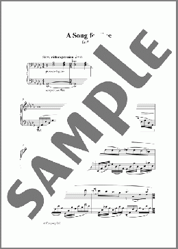 A Song For Sue(Edward Gregson) 楽譜 ピアノ（ソロ） ダウンロード