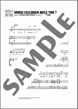 When Children Rule The World (from Whistle Down The Wind)(Andrew Lloyd Webber) 楽譜 ピアノ & ボーカル ダウンロード
