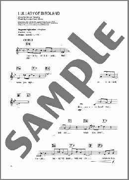 Lullaby Of Birdland(George Shearing/George David Weiss) 楽譜 その他 ダウンロード
