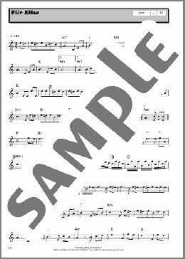 Bagatelle In A Minor ”Fur Elise,” WoO 59(Ludwig Van Beethoven) 楽譜 その他 ダウンロード