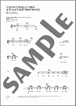 It Don't Mean A Thing (If It Ain't Got That Swing)(Duke Ellington) 楽譜 その他 ダウンロード