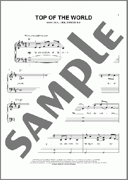 Top Of The World (from Lyle, Lyle, Crocodile)(Benj Pasek) 楽譜 ピアノ（ソロ） ダウンロード