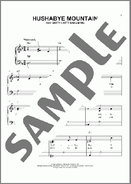 Hushabye Mountain (from Chitty Chitty Bang Bang)(Sherman Brothers) 楽譜 ピアノ（ソロ） ダウンロード