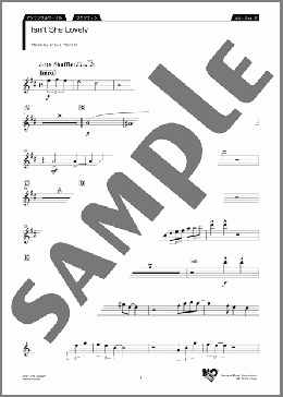 Isn't She Lovely Alto Sax.2(Stevie Wonder) 楽譜 アンサンブル（パート） 初～中級 ダウンロード