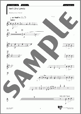 Isn't She Lovely Tenor Sax.Option(Stevie Wonder) 楽譜 アンサンブル（パート） 初～中級 ダウンロード