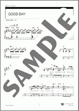 GOOD DAY(Mrs. GREEN APPLE) 楽譜 ピアノ（ソロ） 中級 ダウンロード
