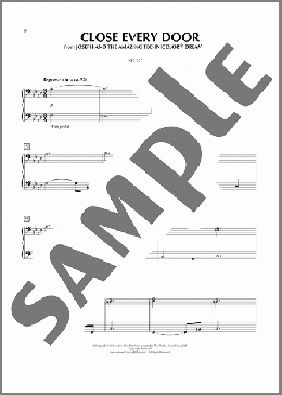 Close Every Door (from Joseph and the Amazing Technicolor Dreamcoat)(Tim Rice/Andrew Lloyd Webber) 楽譜 ピアノ（連弾） ダウンロード