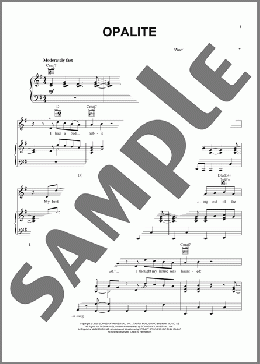 Opalite(Taylor Swift) 楽譜 ピアノ & ボーカル & ギター ダウンロード