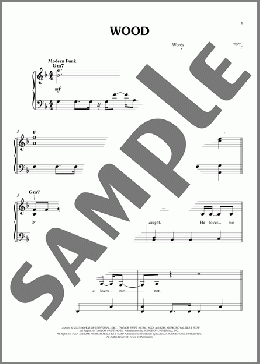 Wood(Taylor Swift) 楽譜 ピアノ（ソロ） ダウンロード