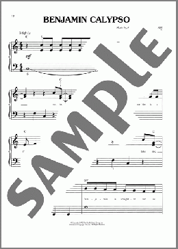 Benjamin Calypso (from Joseph and the Amazing Technicolor Dreamcoat)(Tim Rice/Andrew Lloyd Webber) 楽譜 ピアノ(ソロ) ダウンロード