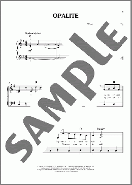 Opalite(Taylor Swift) 楽譜 ピアノ（ソロ） ダウンロード