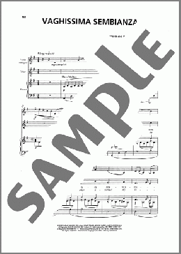 Vaghissima Sembrianza(Andrea Bocelli) 楽譜 ピアノ & ボーカル & ギター ダウンロード